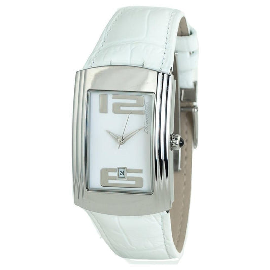 Chronotech White Leather Watch CHCT7017M06AC