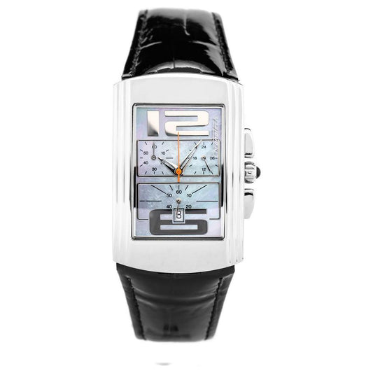 Chronotech Black Leather Watch CHCT7018B01AC