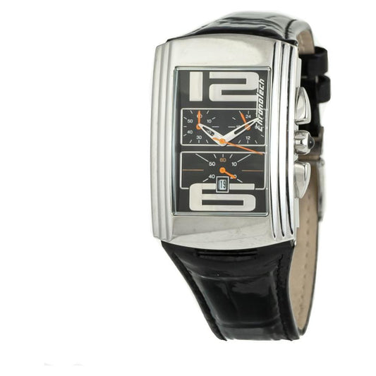 Chronotech Black Leather Watch CHCT7018B04AC