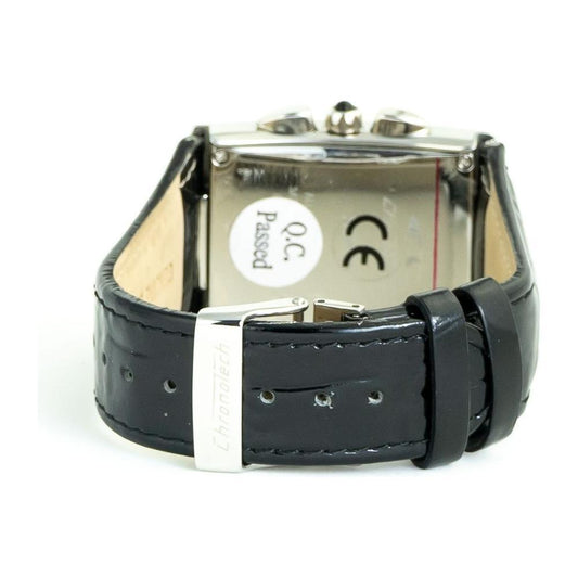 Chronotech Black Leather Watch CHCT7018B04AC