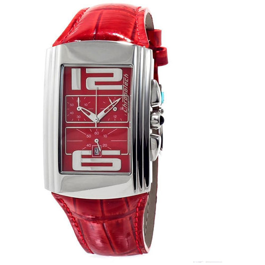 Chronotech Red Leather Watch CHCT7018M05AC