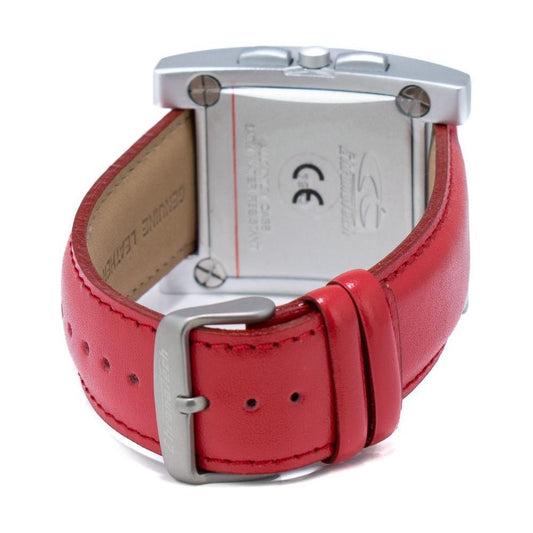 Chronotech Red Leather Watch CHCT728004AC