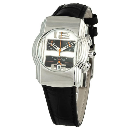 Chronotech Black Leather Watch CHCT7280B03AC
