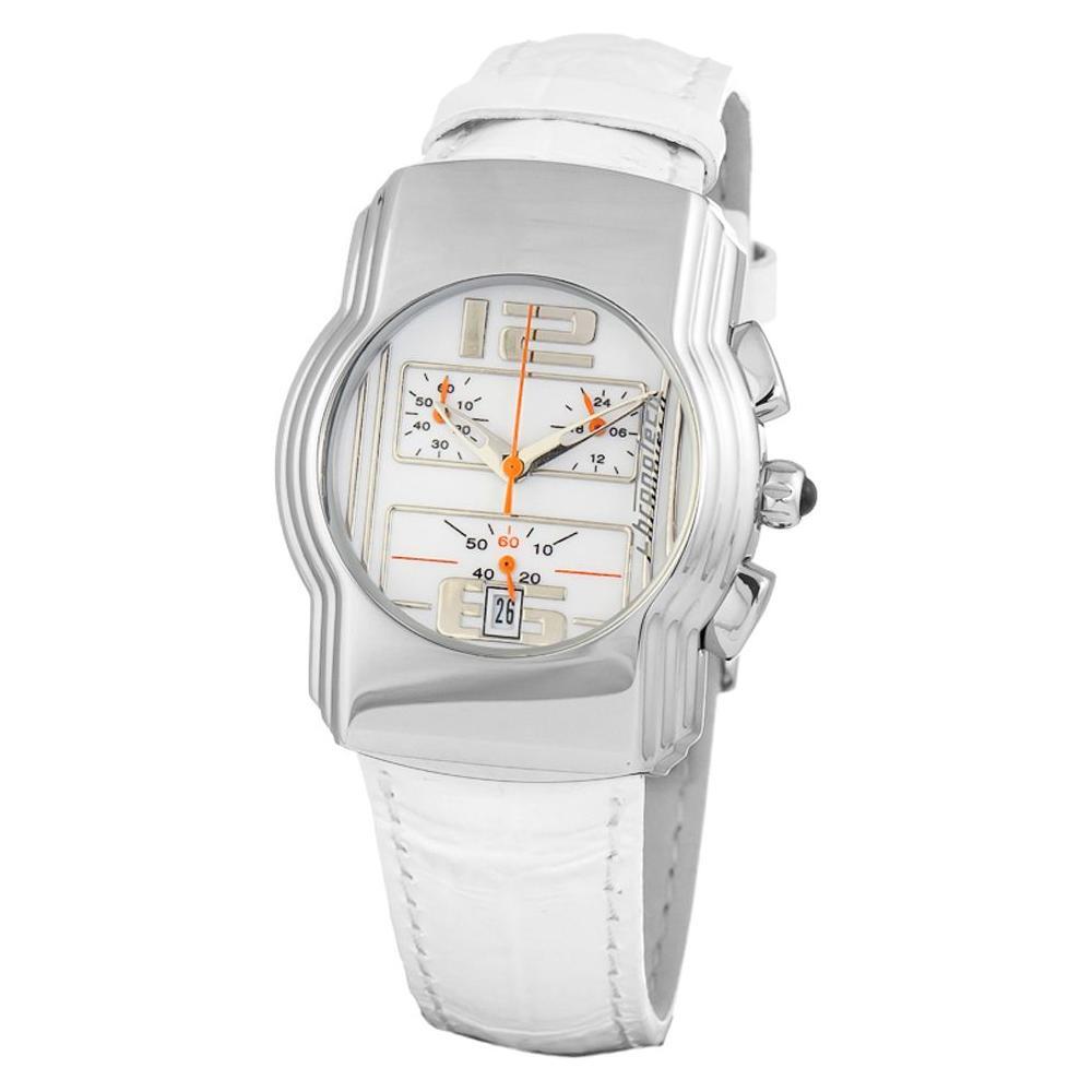 Chronotech White Leather Watch CHCT7280M06AC