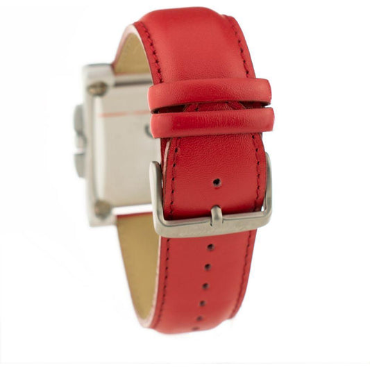 Chronotech Red Leather Watch CHCT735704AC
