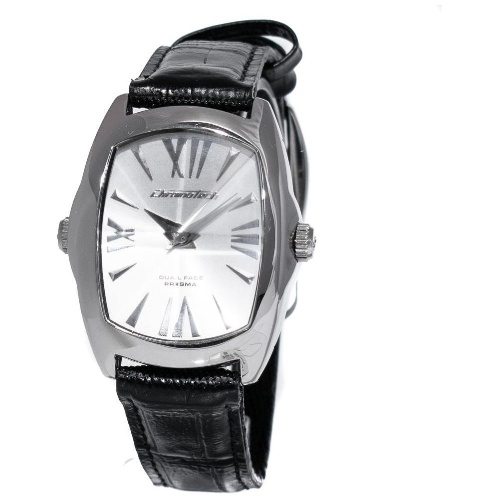 Chronotech Black Leather Watch CHCT7696L03AC