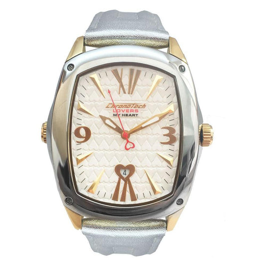 Chronotech Gold Leather Watch CHCT7696M11AC
