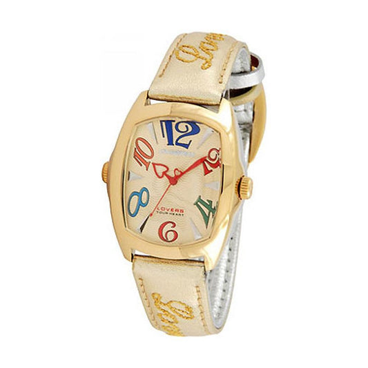 Chronotech Gold Leather Watch CHCT7696M11AC