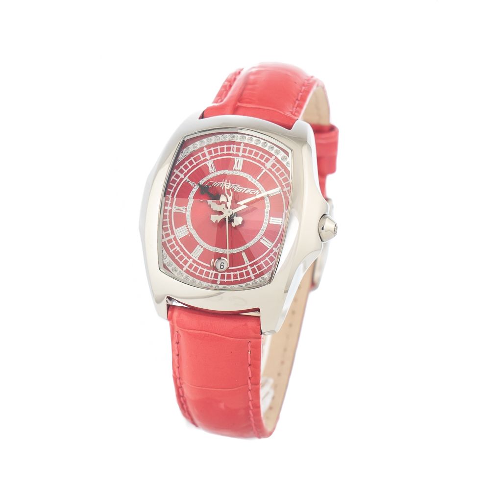Chronotech Multicolor Leather Dress Watch