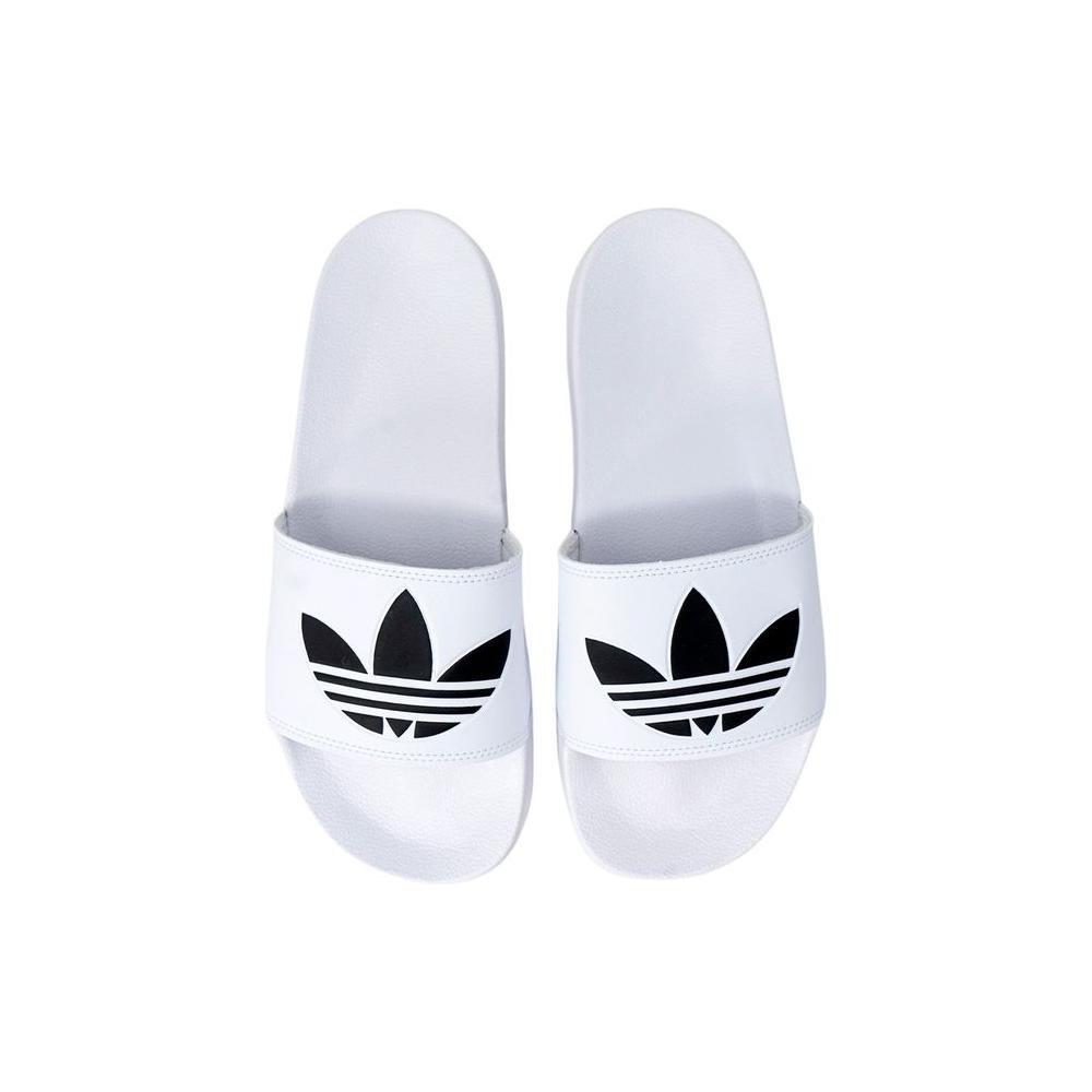 Adidas White Polyester Slipper AD-6651100008-EU44.5/US11.5