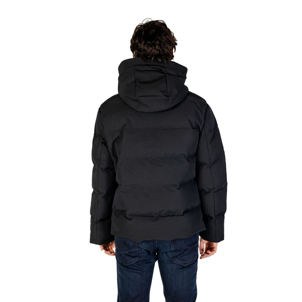 Replay Black Polyamide Coat Replay