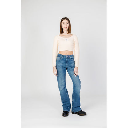 Calvin Klein Jeans Blue Cotton Mom Jean