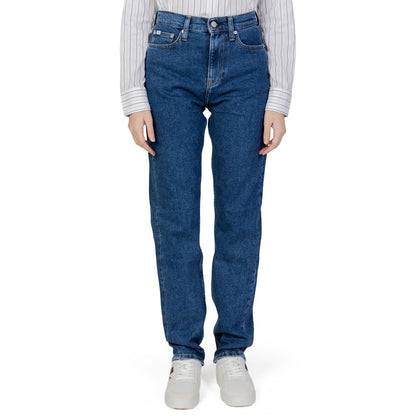 Calvin Klein Jeans Blue Cotton Slim Fit Jean