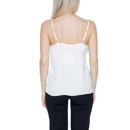 Jacqueline De Yong White Polyester Tank Top