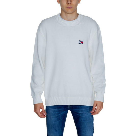 Tommy Hilfiger Jeans White Cotton Sweater TO-14566400008-IT48 | L