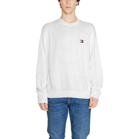 Tommy Hilfiger Jeans White Recycled Polyester Sweater TO-14577300008-IT54 | XXL