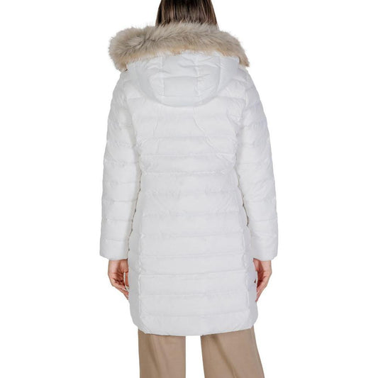 Tommy Hilfiger Jeans White Recycled Polyester Jackets & Coat TO-14578000008-IT38|XS