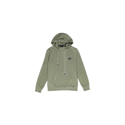 Emporio Armani Underwear Green Cotton Hoody