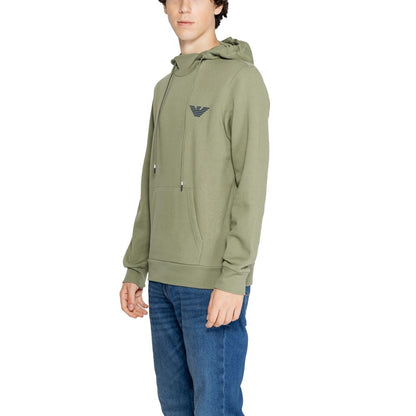 Emporio Armani Underwear Green Cotton Hoody