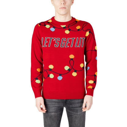Only & Sons Red Marabou Sweater