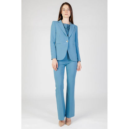 Rinascimento Turquoise Polyester Blazer