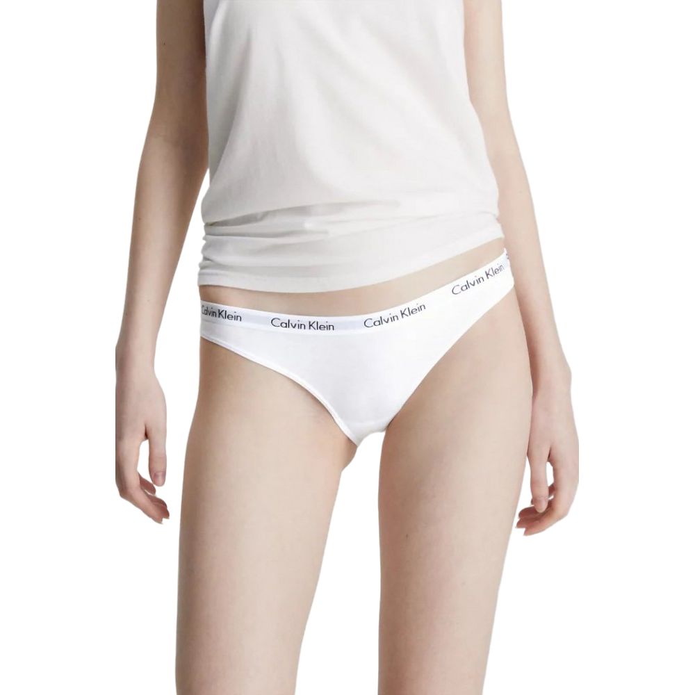 Calvin Klein Underwear White Cotton Panty - Women's 3PACK Bikini, 90% cotton for comfort, perfect fit, ideal for everyday wear