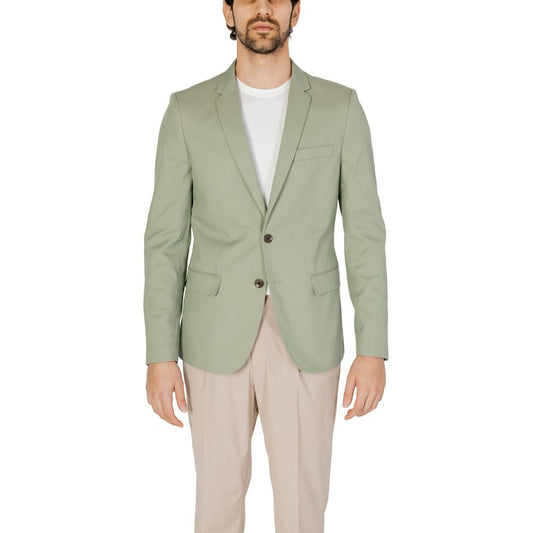 Antony Morato Green Cotton Blazer Antony Morato