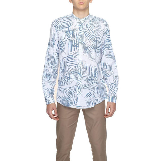 Antony Morato Blue Cotton Shirt AN-13369400375-IT50 | L