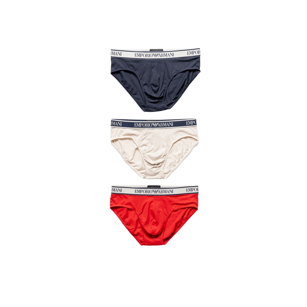Emporio Armani Underwear Multicolor Cotton Briefs