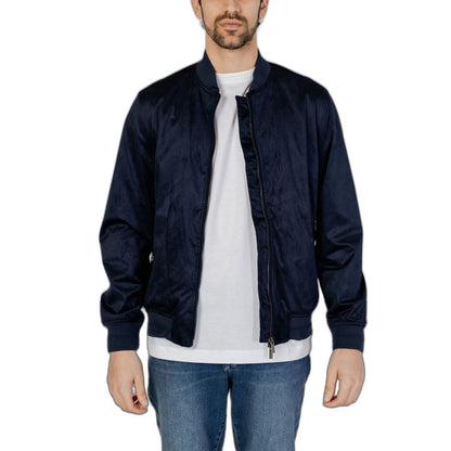 Hamaki-Ho Blue Polyester Bomber Hamaki-Ho