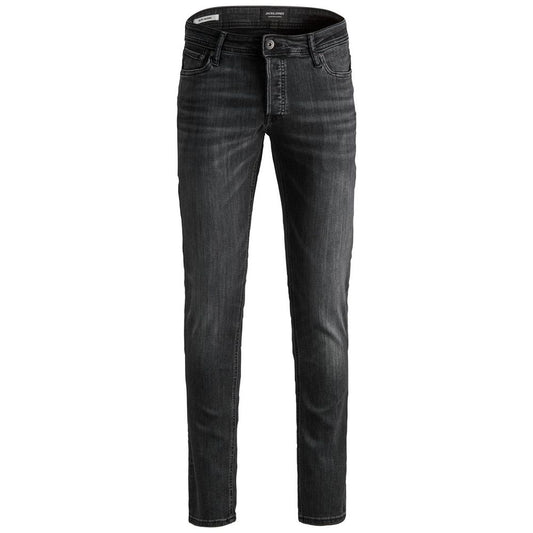 Jack Jones Black Organic Cotton Skinny Jeans