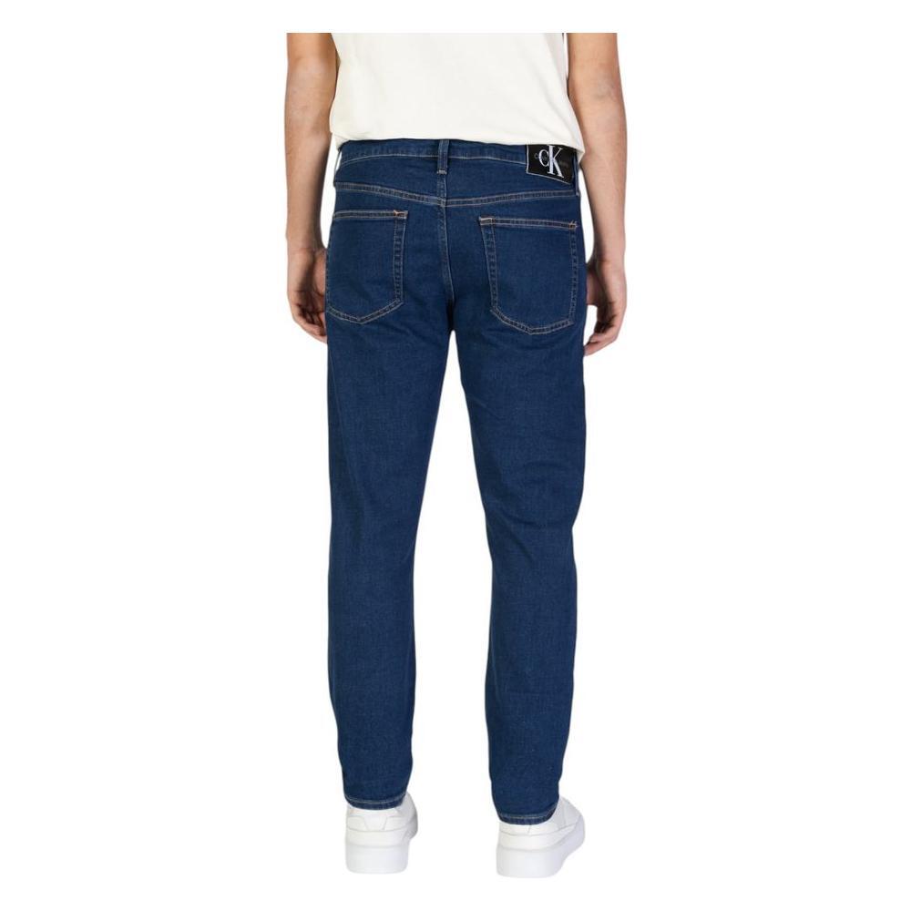 Calvin Klein Jeans Blue Cotton Slim Fit Jeans