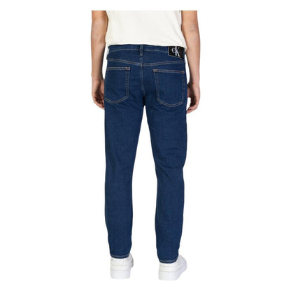 Calvin Klein Jeans Blue Cotton Slim Fit Jean