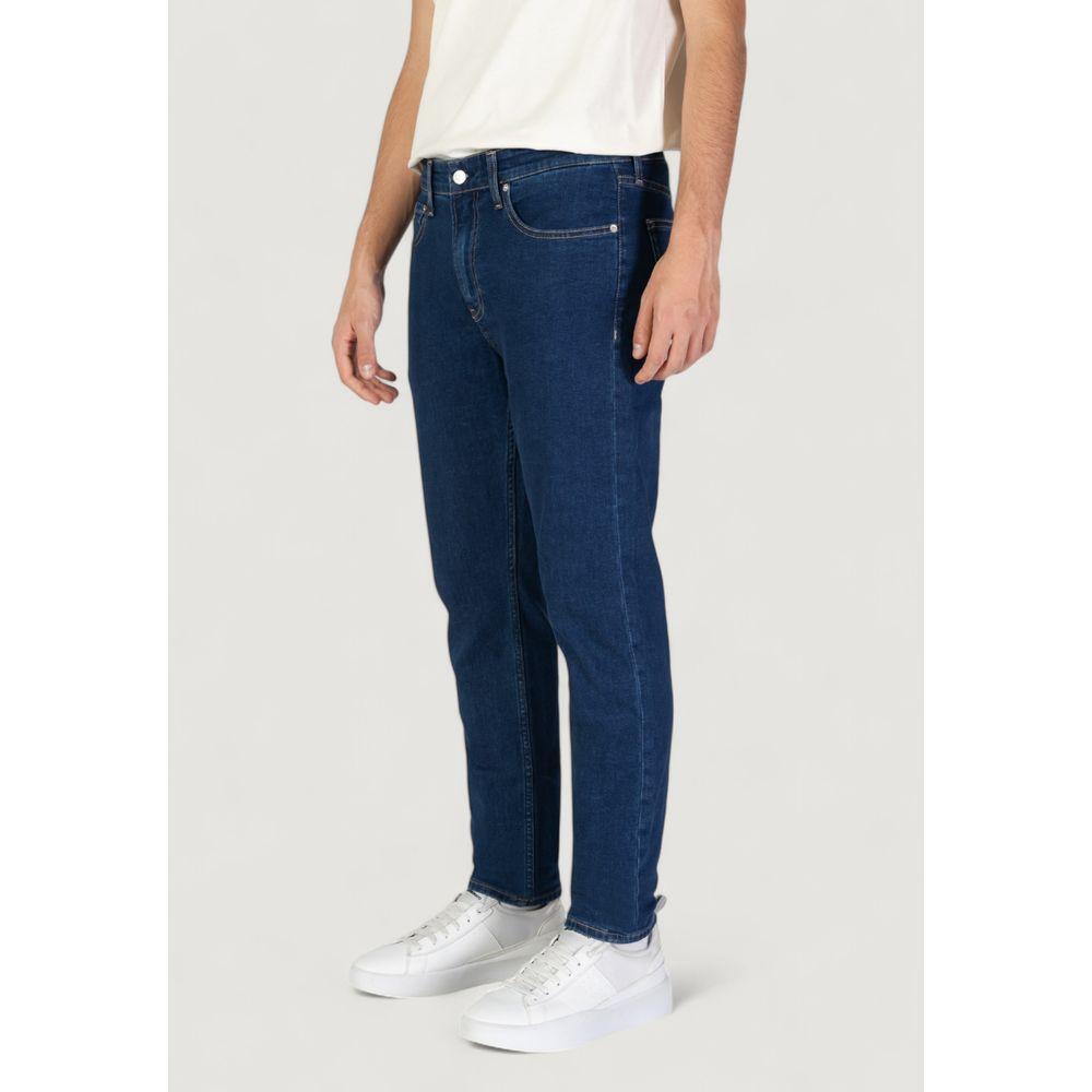 Calvin Klein Jeans Blue Cotton Slim Fit Jean