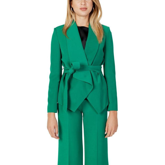 Sandro Ferrone Green Polyester Blazer SA-12920100148-IT48 | XL