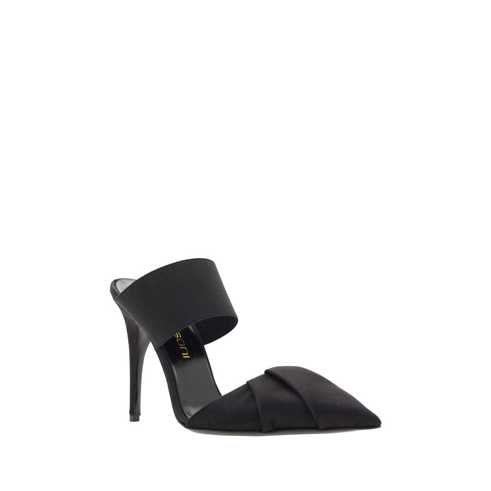 Bruno Frisoni Black Calf Leather Bos Taurus High Heel Pumps