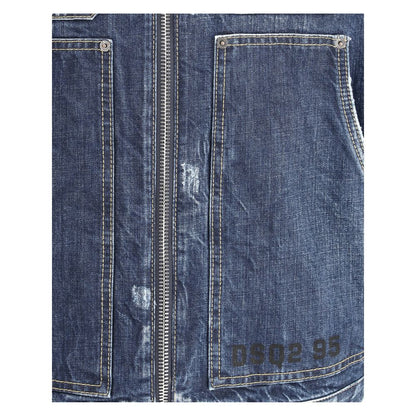 Dsquared² Blue Cotton Denim Jacket