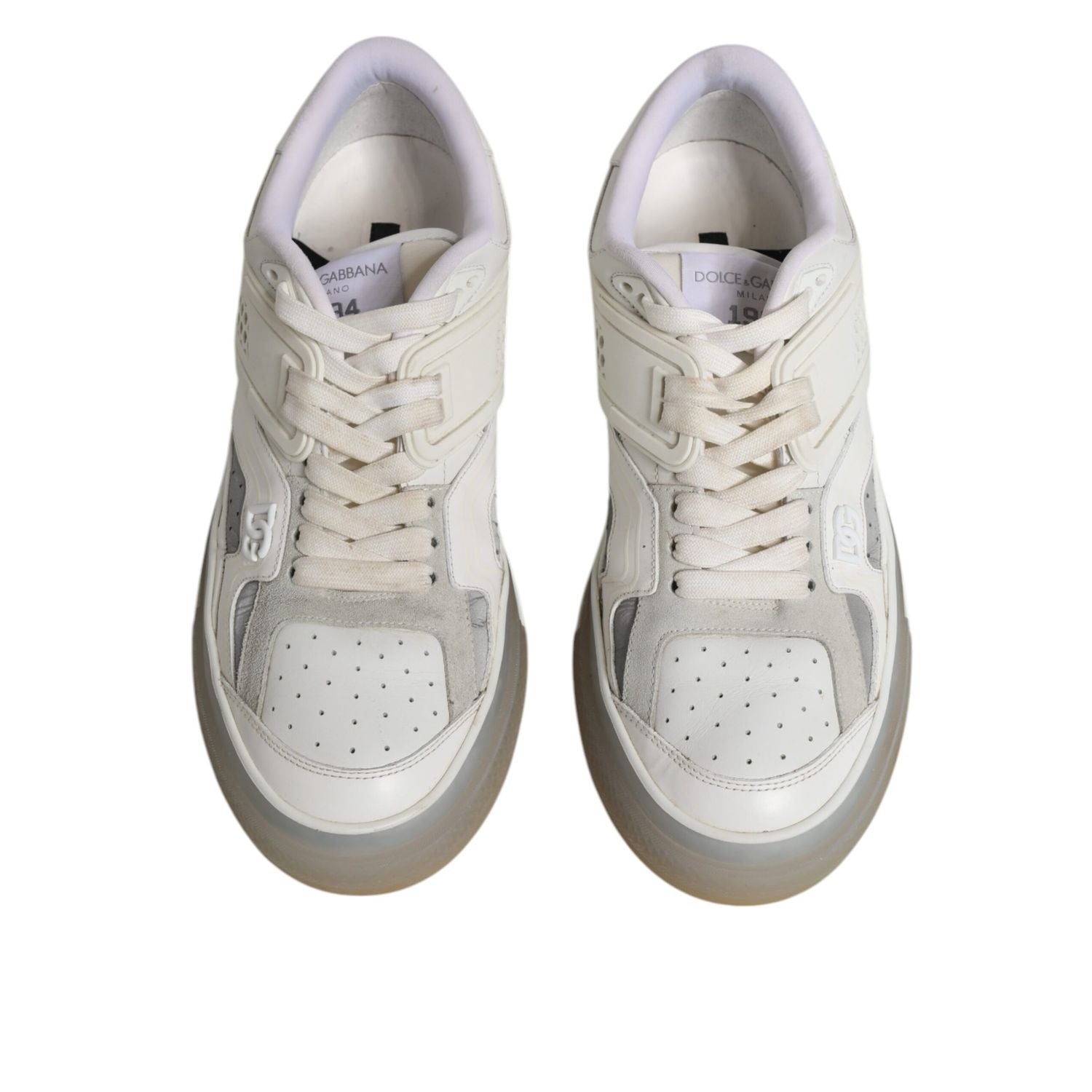 Dolce & Gabbana White DG Logo CUSTOM 2.Zero Sneakers Shoes