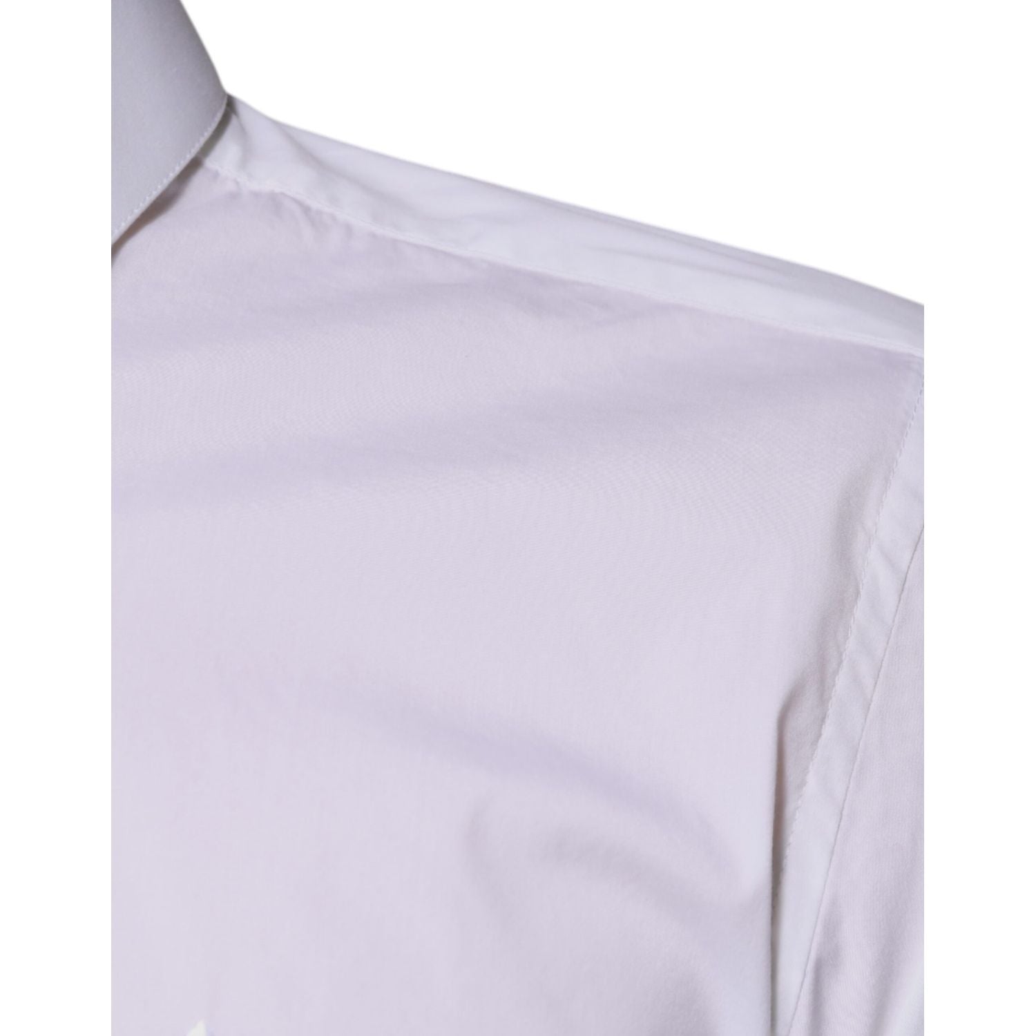 Dolce & Gabbana White Cotton Blend Formal MARTINI Shirt