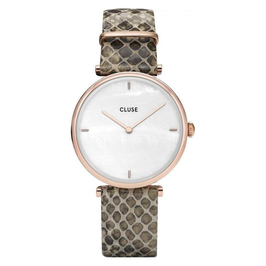 Cluse Beige Leather Watch CLCL61007AC