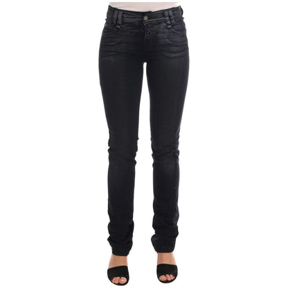 John Galliano Gray Wash Cotton Stretch Regular Fit Jeans