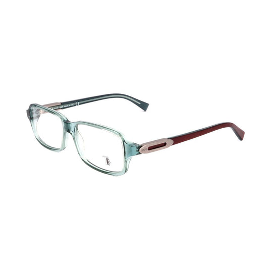 Tod's Turquoise Acetate Frames, stylish eyeglasses with bright turquoise acetate material and measurements of 52/15/135mm.