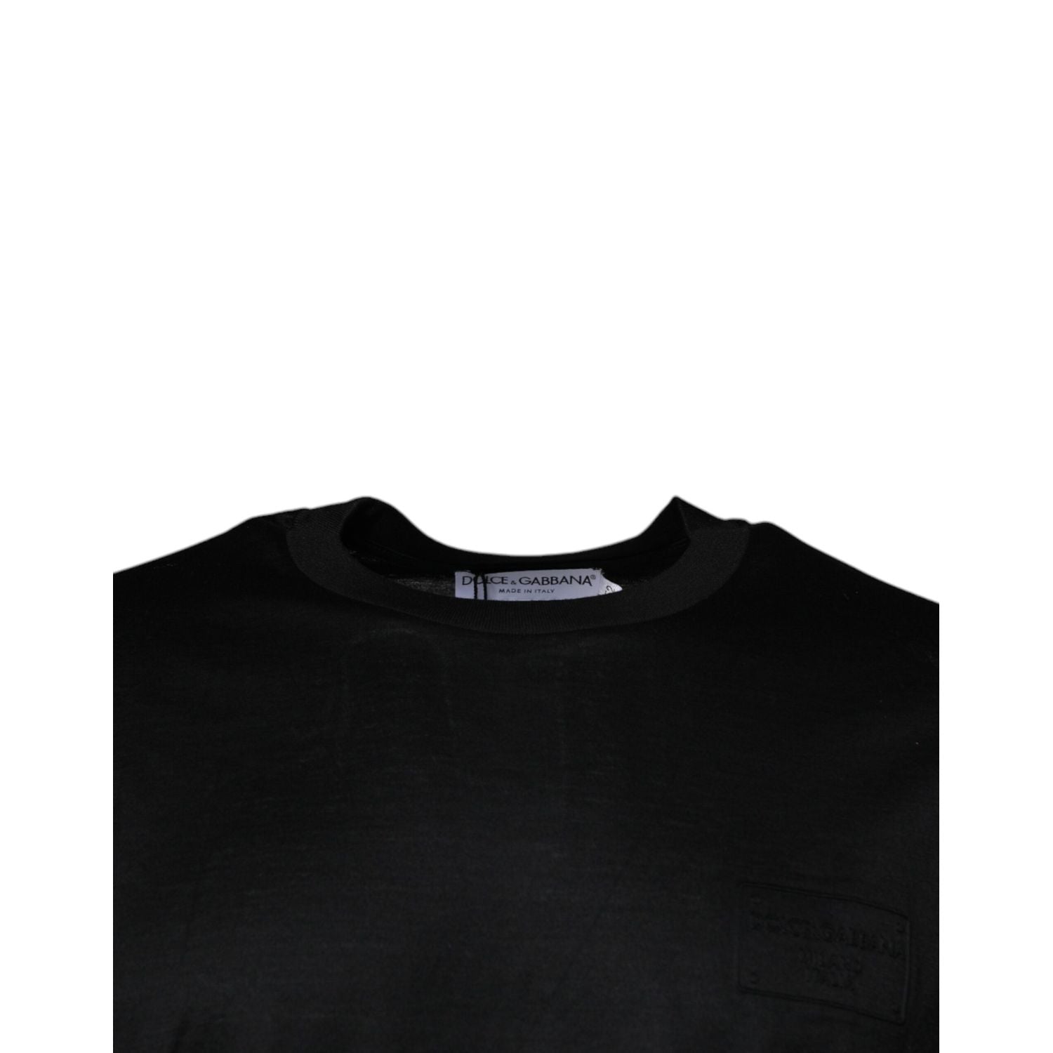 Dolce & Gabbana Black Crew Neck Short Sleeve T-shirt