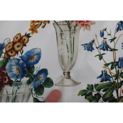 Dolce & Gabbana White Lace Floral Vase Shift Mini Dress