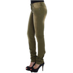 Cavalli Green Wash Slim Fit Cotton Stretch Jeans SIG18149-1