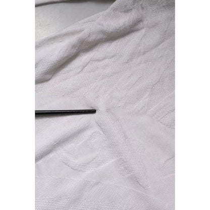 Dolce & Gabbana White Silk Crew Neck Men Pullover Sweater