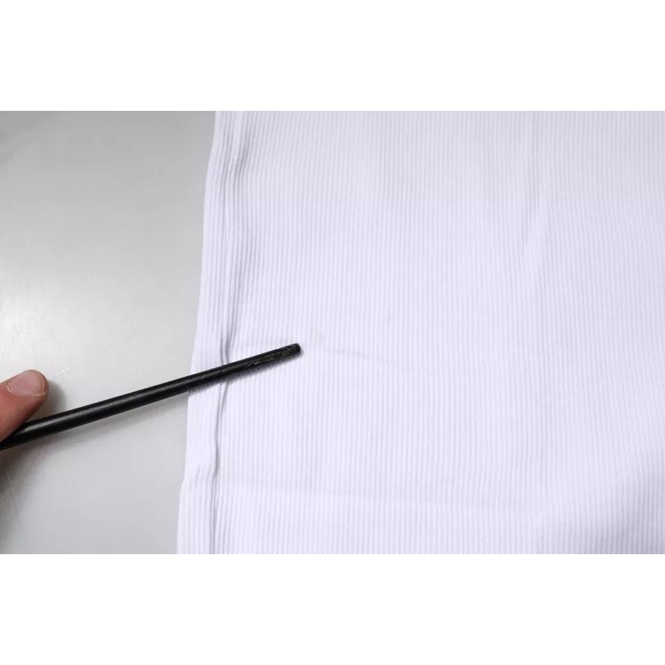 Dolce & Gabbana White Cotton Sleeveless Round Neck Tank T-shirt