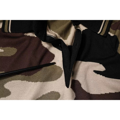 Dolce & Gabbana Multicolor Camouflage Collared Polo T-shirt