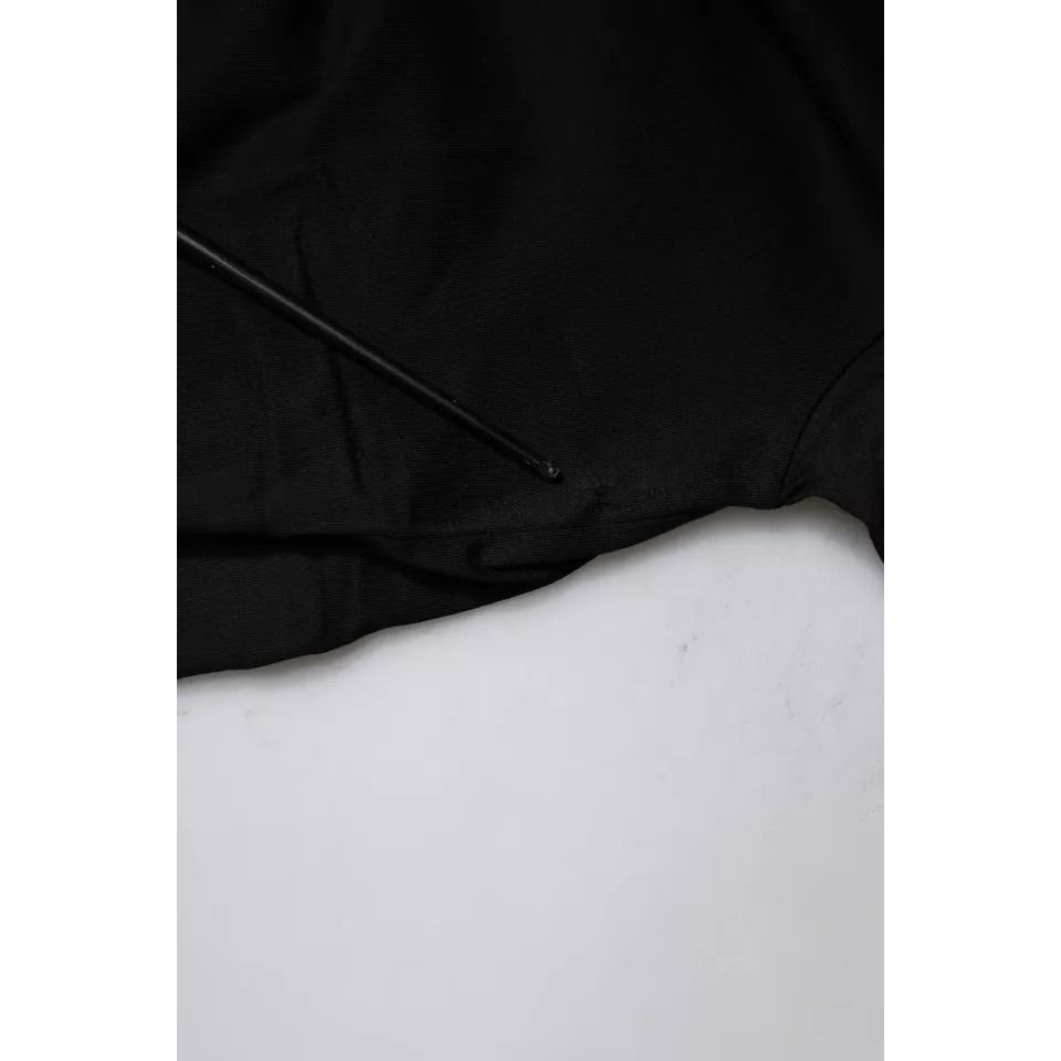 Balenciaga Black Cotton Logo Print Crew Neck Short Sleeves T-shirt