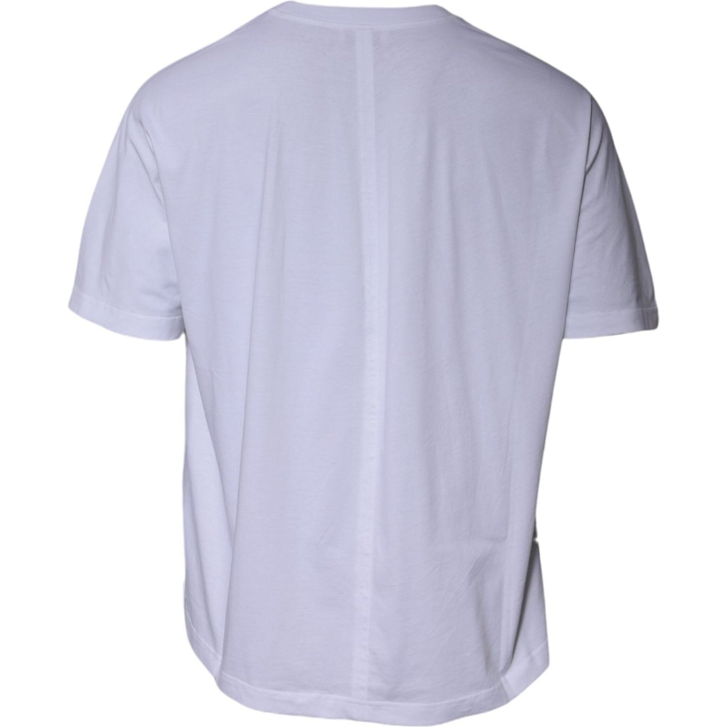 Balenciaga White Logo Cotton Crew Neck Short Sleeves T-shirt
